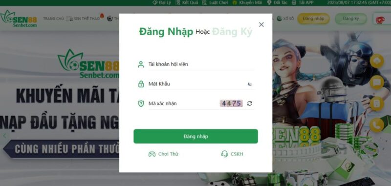 Cách Đăng Nhập Sen88