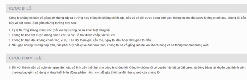 Tình Huống Không Được Miễn Trừ Trách Nhiệm